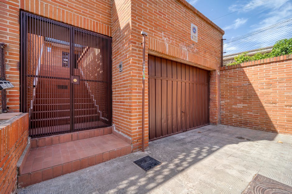 Secure residential entrance representing home equity and mortgages